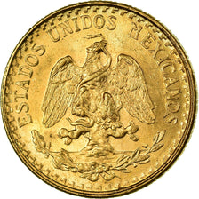 Coin, Mexico, 2 Pesos, 1945, Mexico City, MS(63), Gold, KM:461