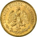 Coin, Mexico, 2 Pesos, 1945, Mexico City, MS(63), Gold, KM:461
