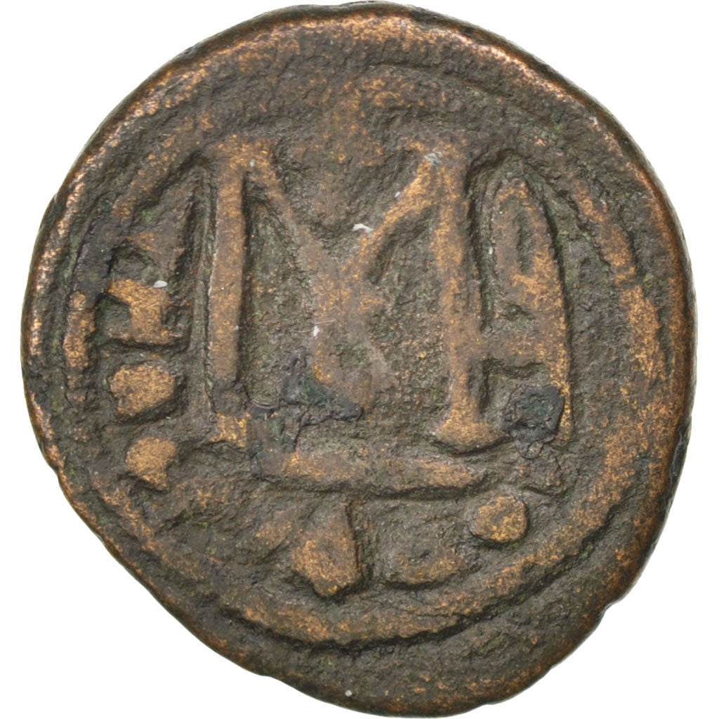 Heraclius 610-641, Half Follis, EF(40-45), Copper, 3.20