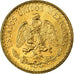 Coin, Mexico, 2 Pesos, 1945, Mexico City, MS(63), Gold, KM:461