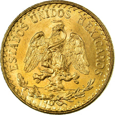 Coin, Mexico, 2 Pesos, 1945, Mexico City, MS(63), Gold, KM:461