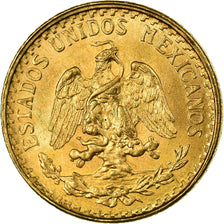 Coin, Mexico, 2 Pesos, 1945, Mexico City, MS(63), Gold, KM:461