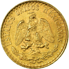 Moneda, México, 2 Pesos, 1945, Mexico City, SC, Oro, KM:461