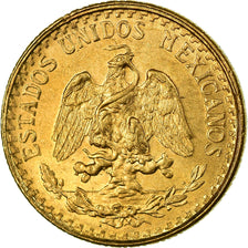 Coin, Mexico, 2 Pesos, 1945, Mexico City, MS(63), Gold, KM:461