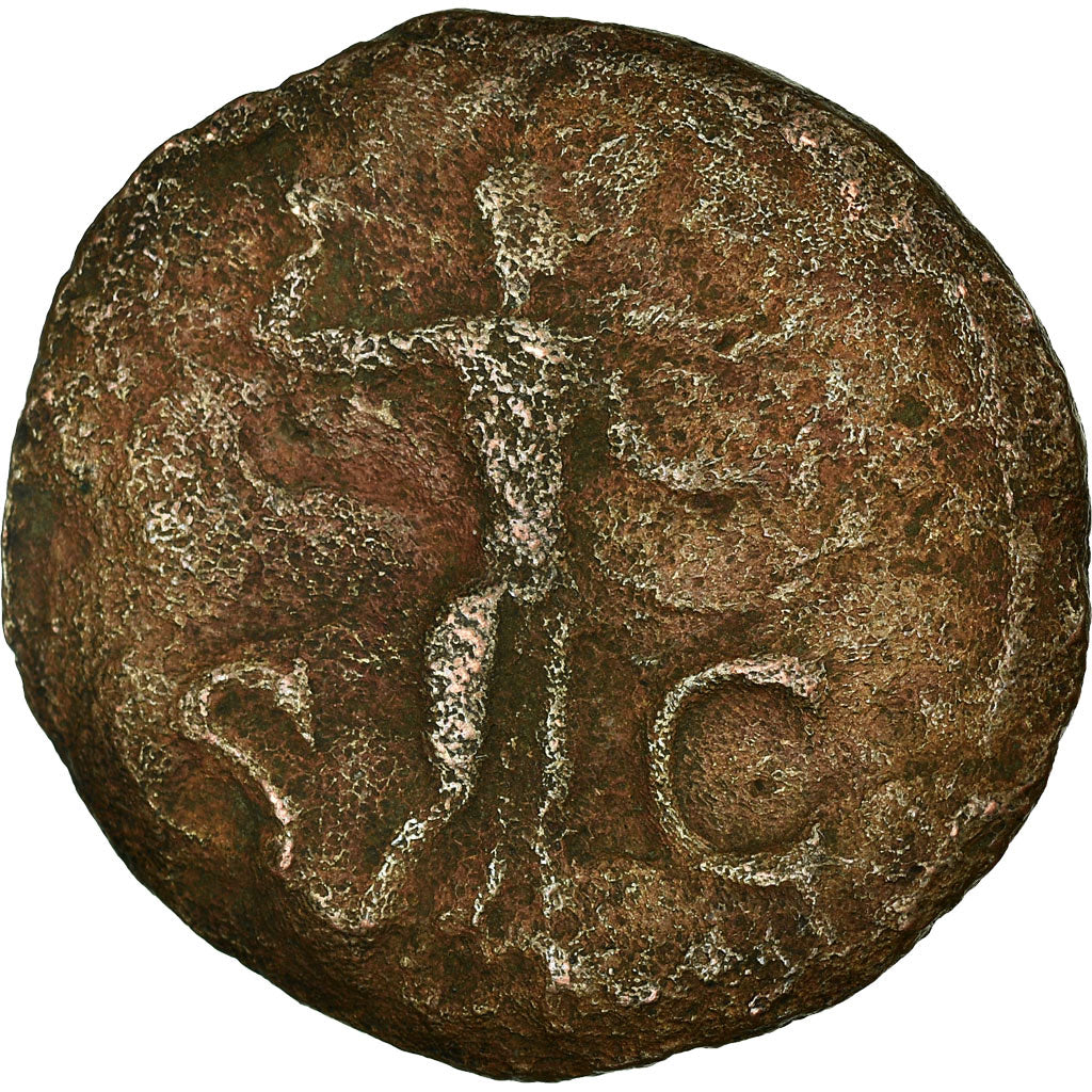 Coin, Claudius, As, 41-50, Rome, F(12-15), Copper, RIC:100