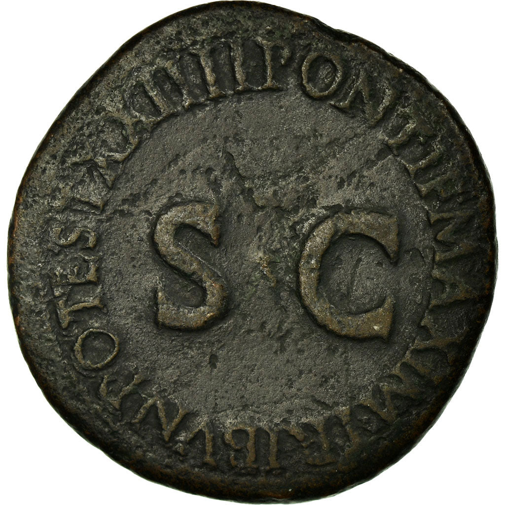 Coin, Tiberius, As, 22-23 AD, Rome, VF(20-25), Copper, Cohen:25