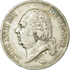 Moneta, Francja, Louis XVIII, Louis XVIII, 5 Francs, 1824, Lille, EF(40-45)