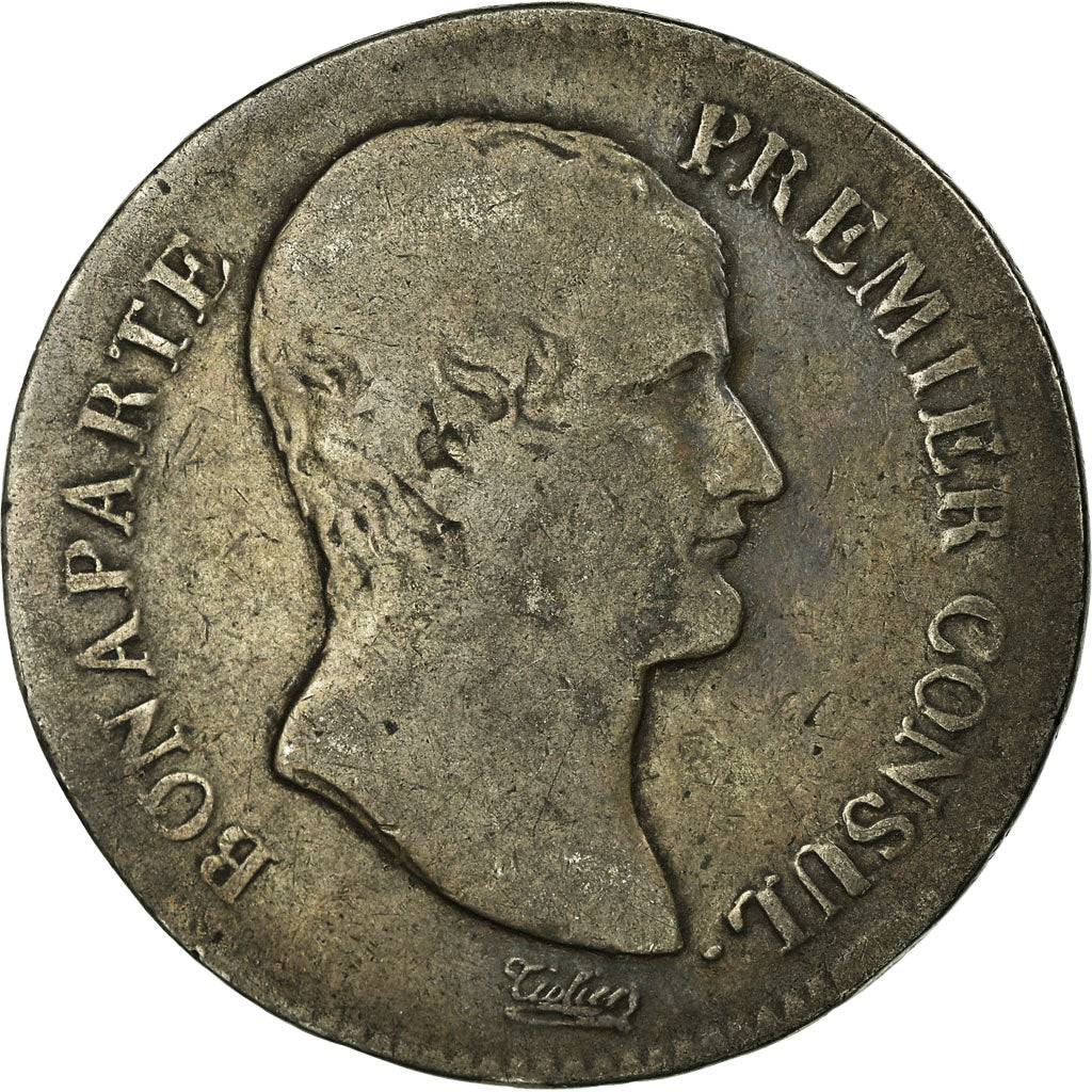 Moneta, Francia, Napoléon I, 5 Francs, An 12, Toulouse, B+, Argento, KM:659.10