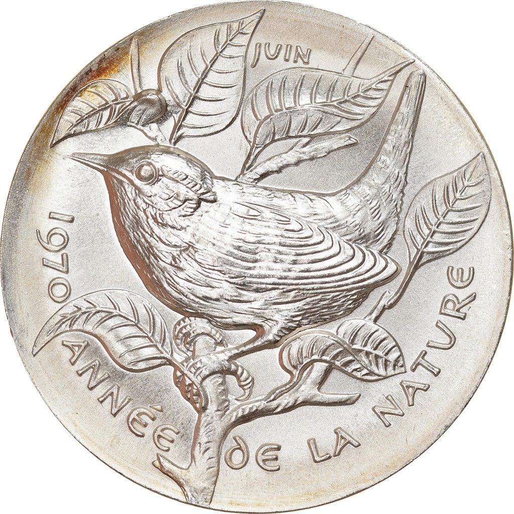 Suisse, Médaille, Année de la Nature, Juin, Oiseau, Fauna, 1970, SPL+, Argent
