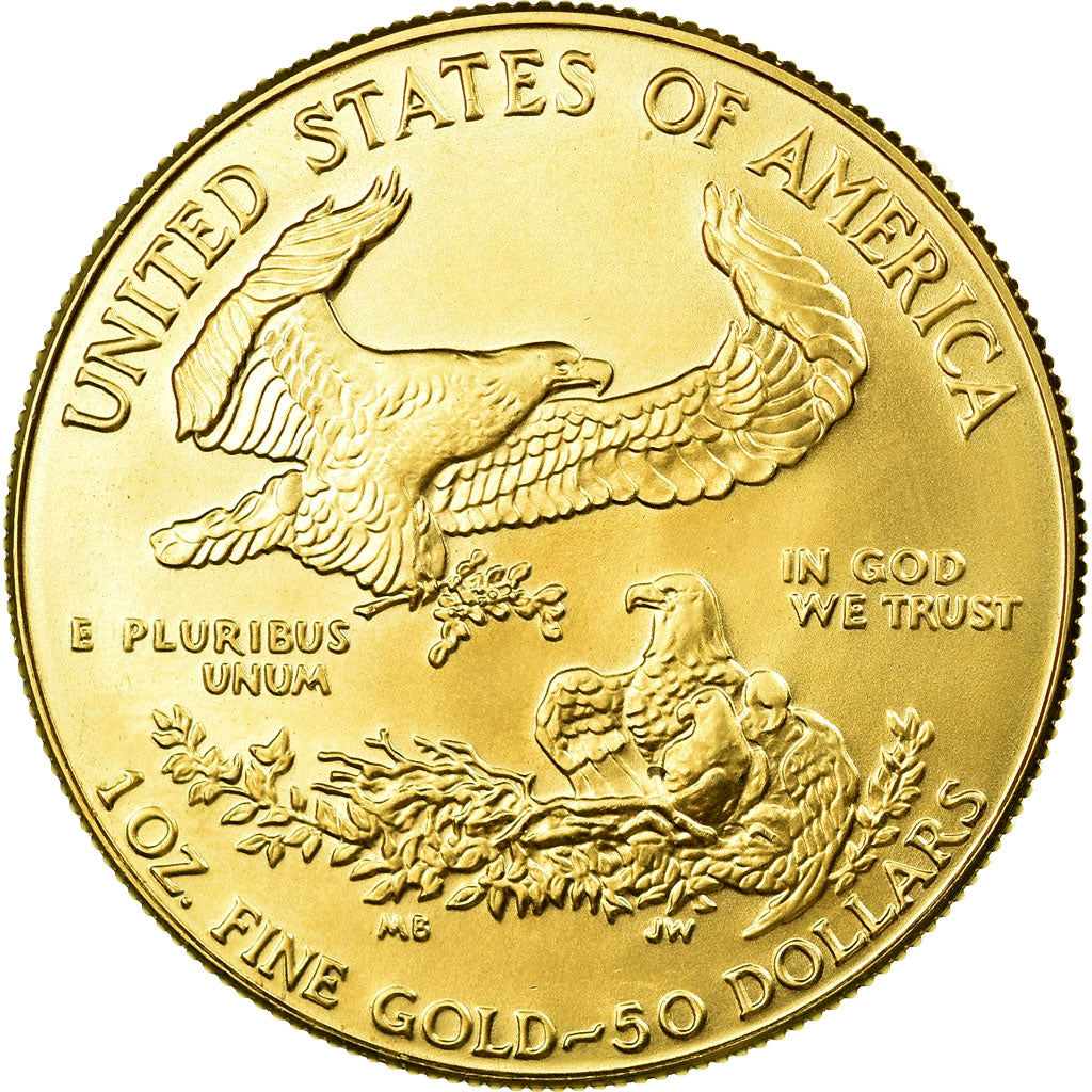 Coin, United States, $50, 1991, U.S. Mint, Philadelphia, MS(65-70), Gold, KM:219