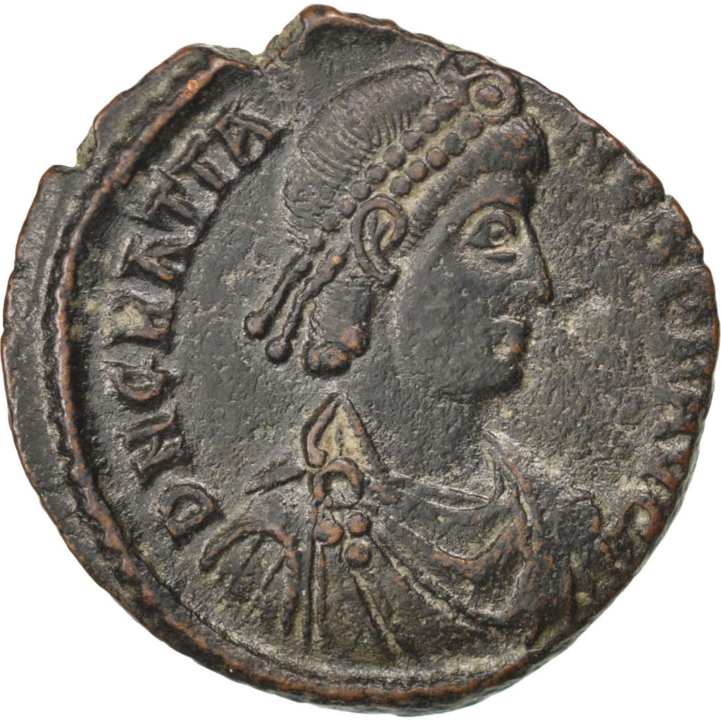 Gratian, Nummus, Siscia, AU(50-53), Copper, Cohen #30, 5.20