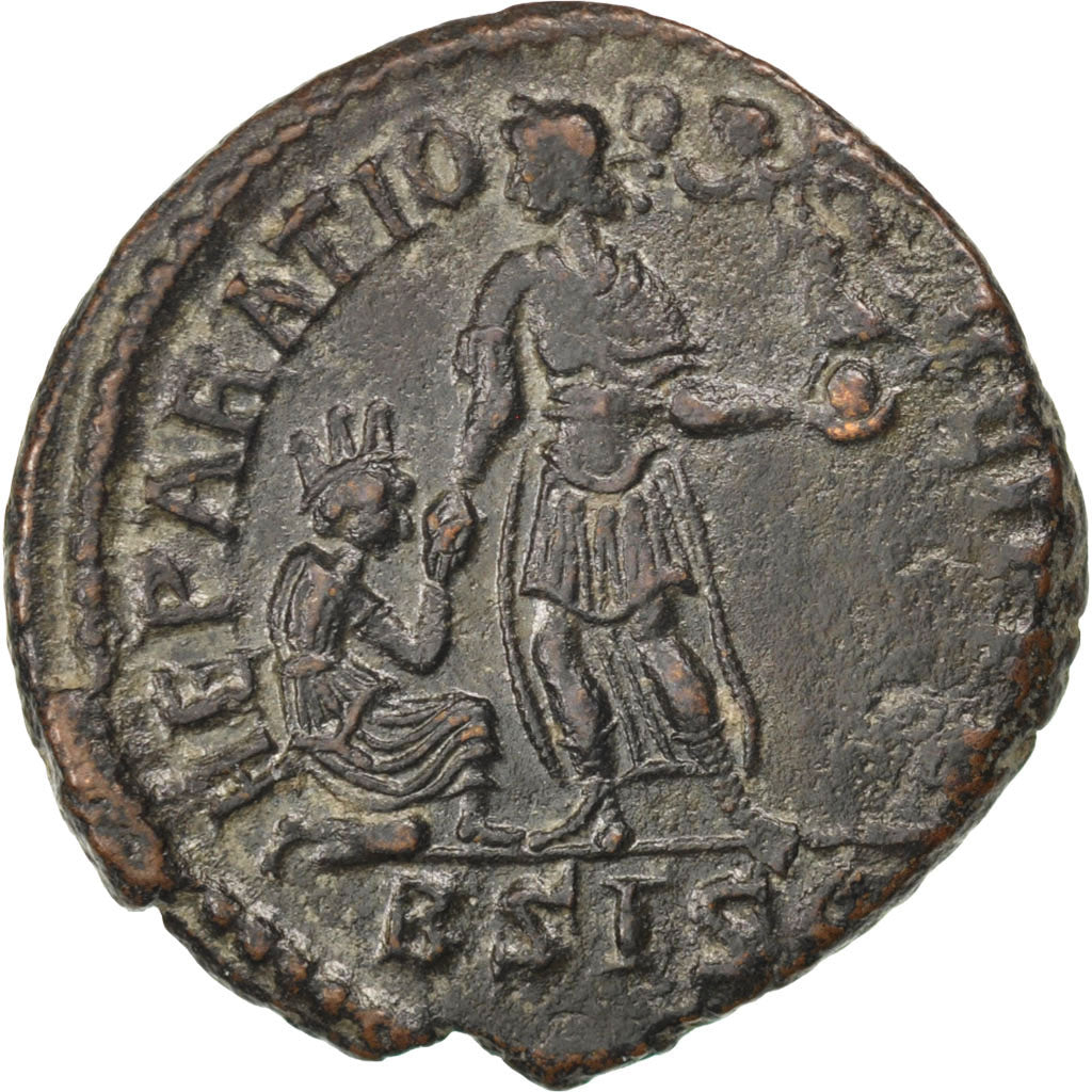Gratian, Nummus, Siscia, AU(50-53), Copper, Cohen #30, 5.20