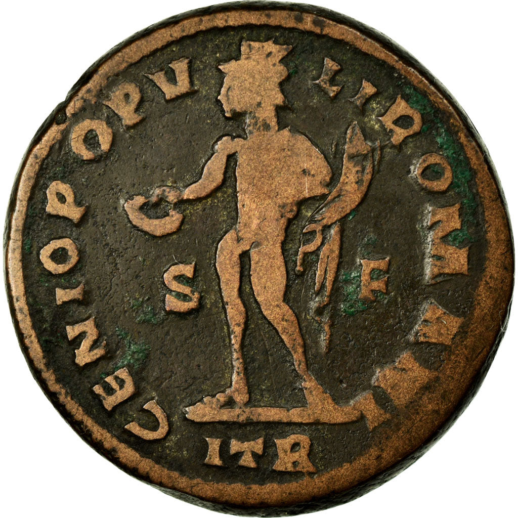Coin, Constantius I, Follis, VF(30-35), Copper, Cohen:77