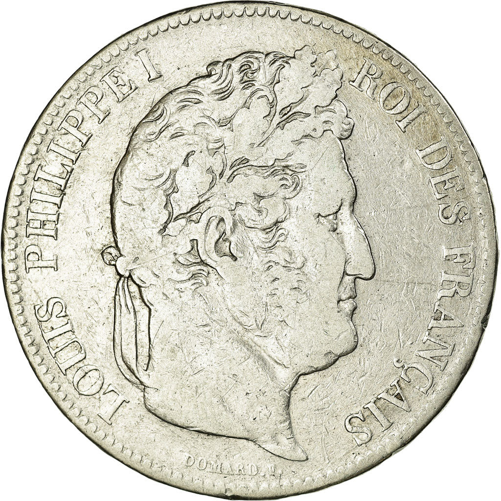 Moneta, Francia, Louis-Philippe, 5 Francs, 1835, Lille, MB, Argento, KM:749.13