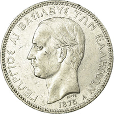 Coin, Greece, George I, 5 Drachmai, 1875, Paris, VF(20-25), Silver, KM:46