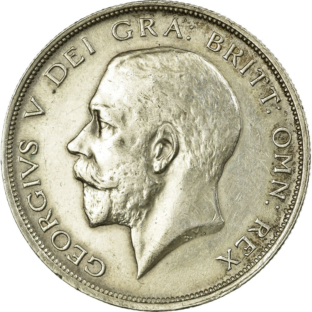 Coin, Great Britain, George V, 1/2 Crown, 1914, AU(50-53), Silver, KM:818.1