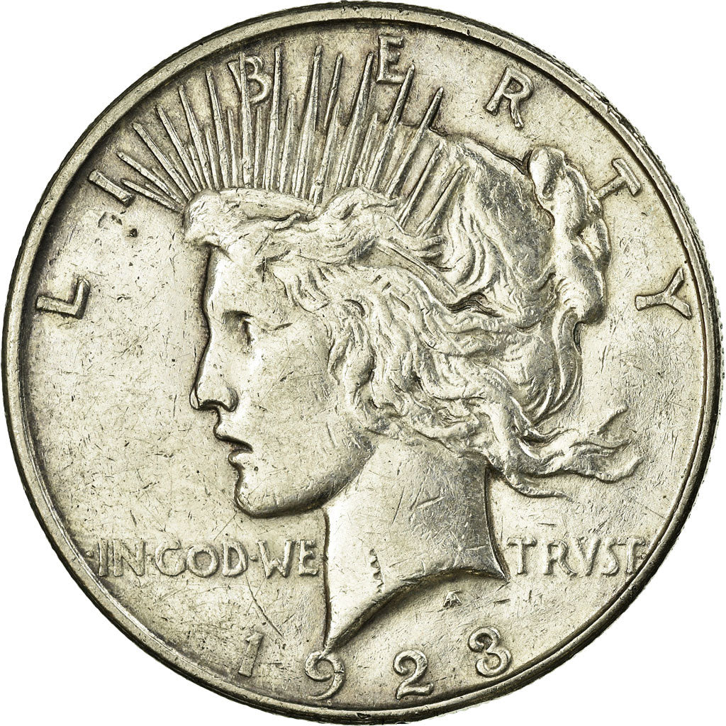 Moneta, Stati Uniti, Peace Dollar, Dollar, 1923, U.S. Mint, Denver, MB+