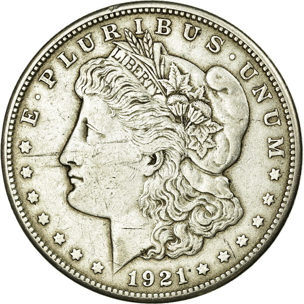 Monnaie, États-Unis, Morgan Dollar, Dollar, 1921, U.S. Mint, Philadelphie, TB