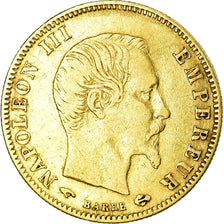 Moneta, Francja, Napoleon III, Napoléon III, 5 Francs, 1859, Paris, AU(50-53)