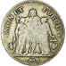 Moneda, Francia, Union et Force, 5 Francs, AN 7, Bayonne, BC, Plata, KM:639.6