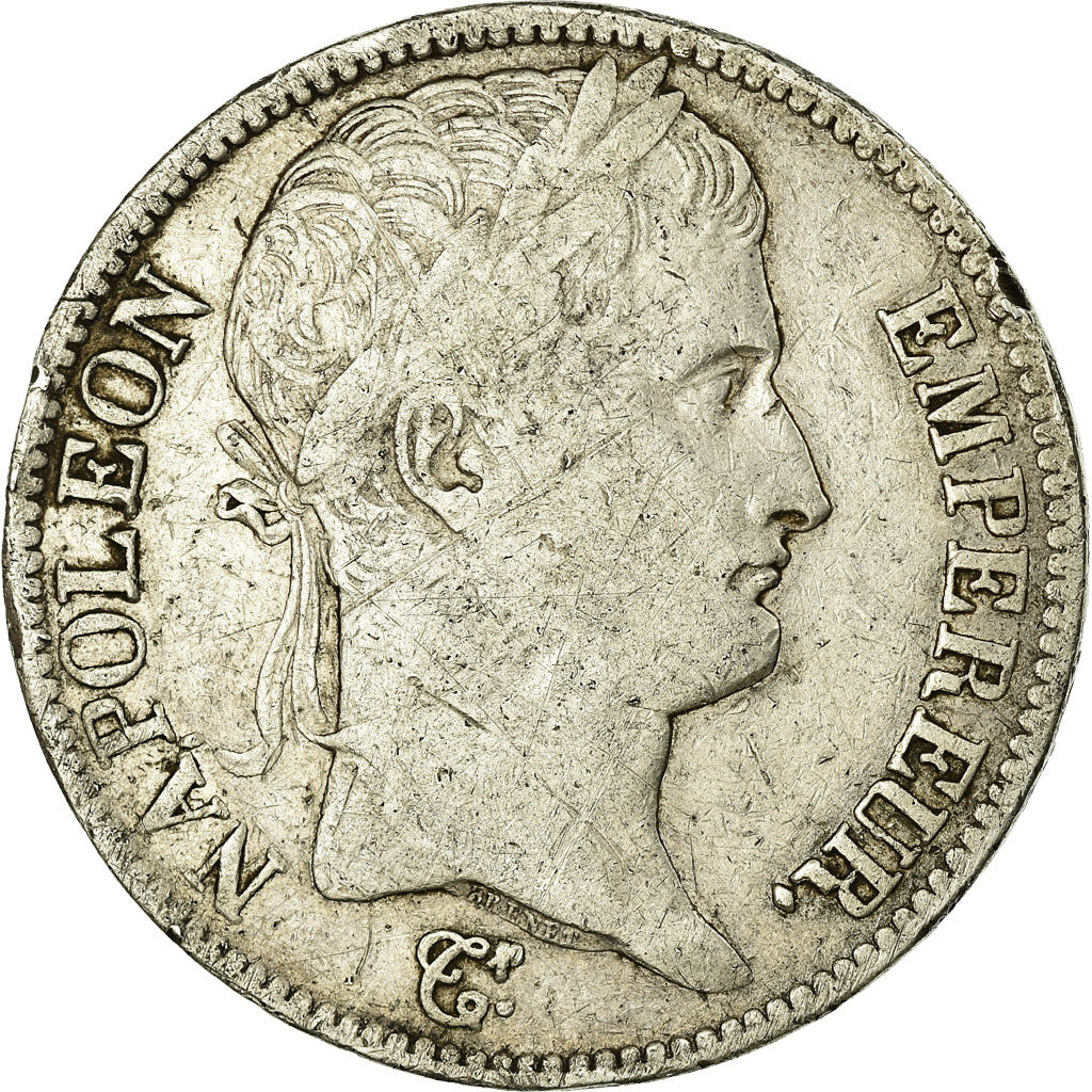 Moneta, Francja, Napoléon I, 5 Francs, 1811, Paris, F(12-15), Srebro, KM:694.1