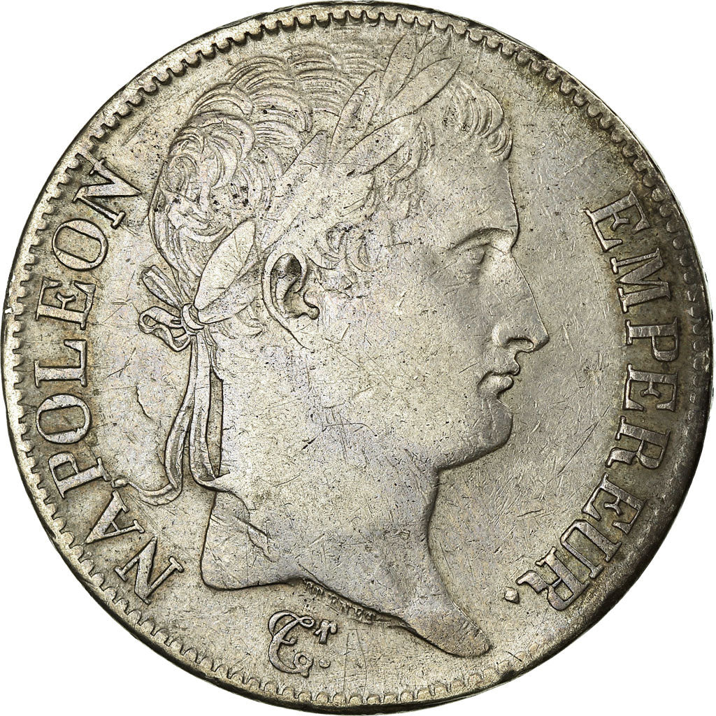 Moneda, Francia, Napoléon I, 5 Francs, 1813, Limoges, BC+, Plata, KM:694.7