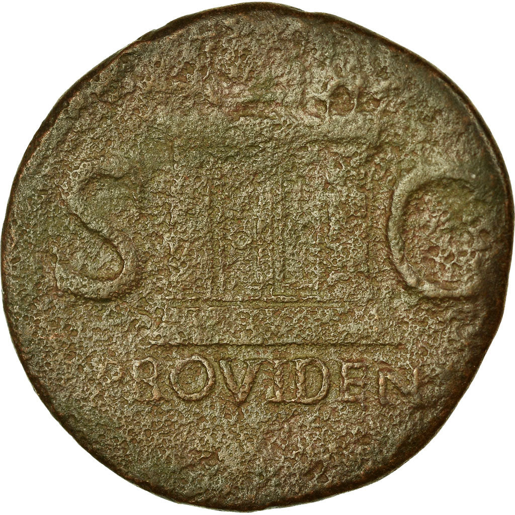 Coin, Augustus, Dupondius, 14, Rome, VF(30-35), Bronze, RIC:81