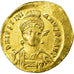 Justinian I 527-565, Solidus, Constantinople, EF(40-45), Gold, Sear 137