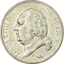 Monnaie, France, Louis XVIII, Louis XVIII, 5 Francs, 1819, Rouen, TB+, Argent