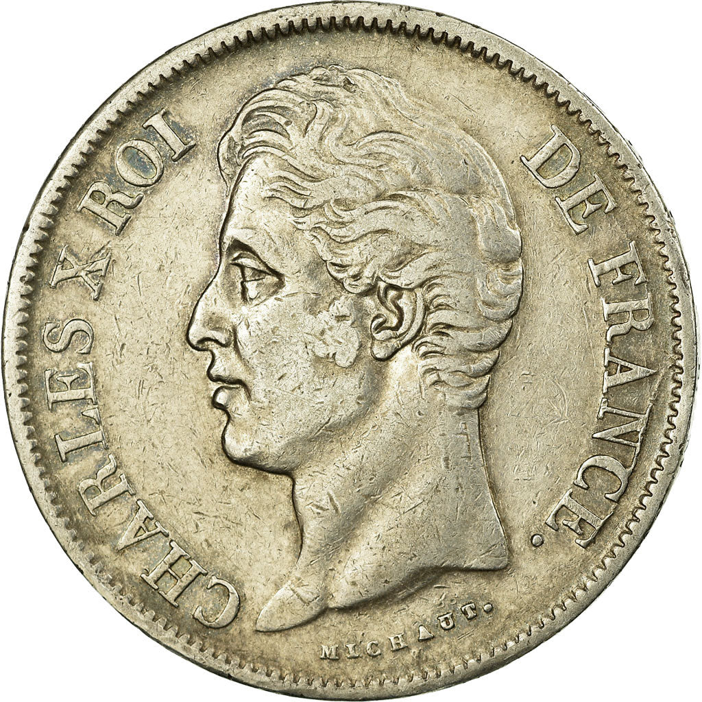 Coin, France, Charles X, 5 Francs, 1829, Lille, VF(30-35), Silver, KM:728.13