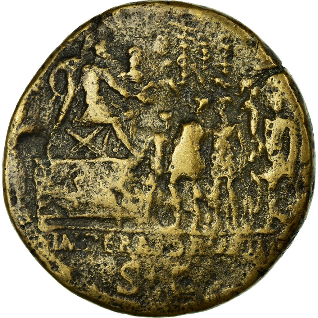 Moneta, Trajan, Sestertius, Roma, VF(20-25), Bronze