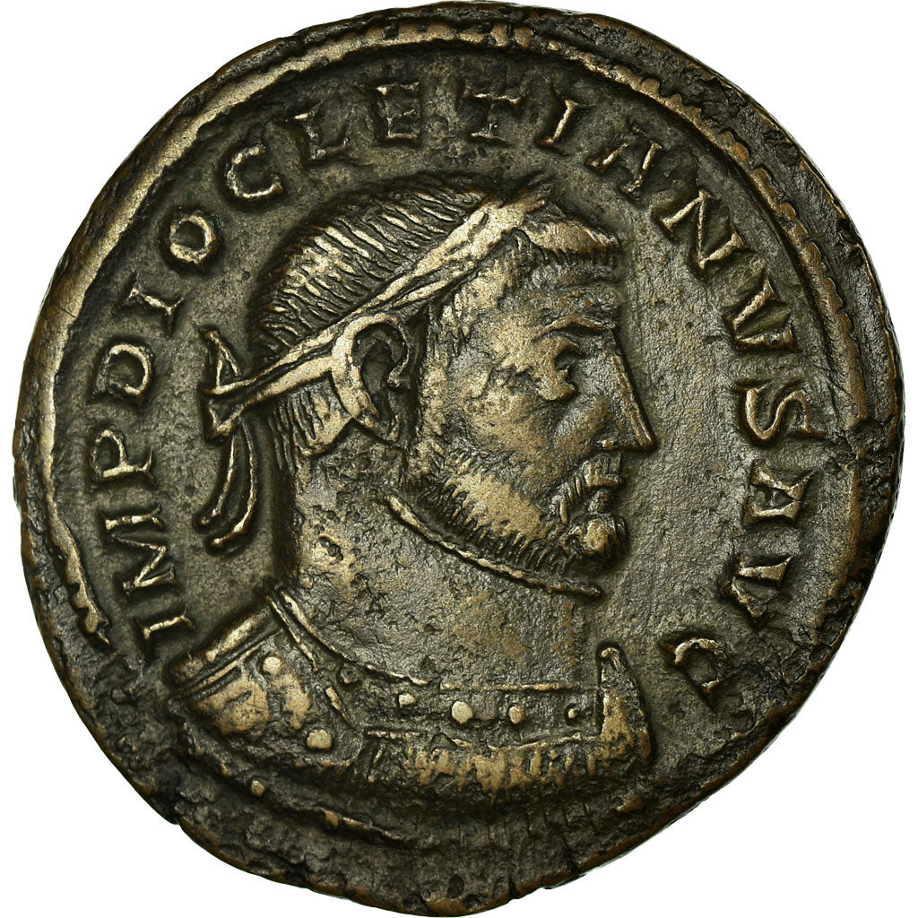 Coin, Diocletian, Follis, London, VF(20-25), Bronze, RIC:28a