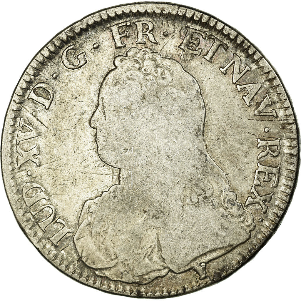 Coin, France, Louis XV, Écu aux branches d'olivier, Ecu, 1732, Rennes