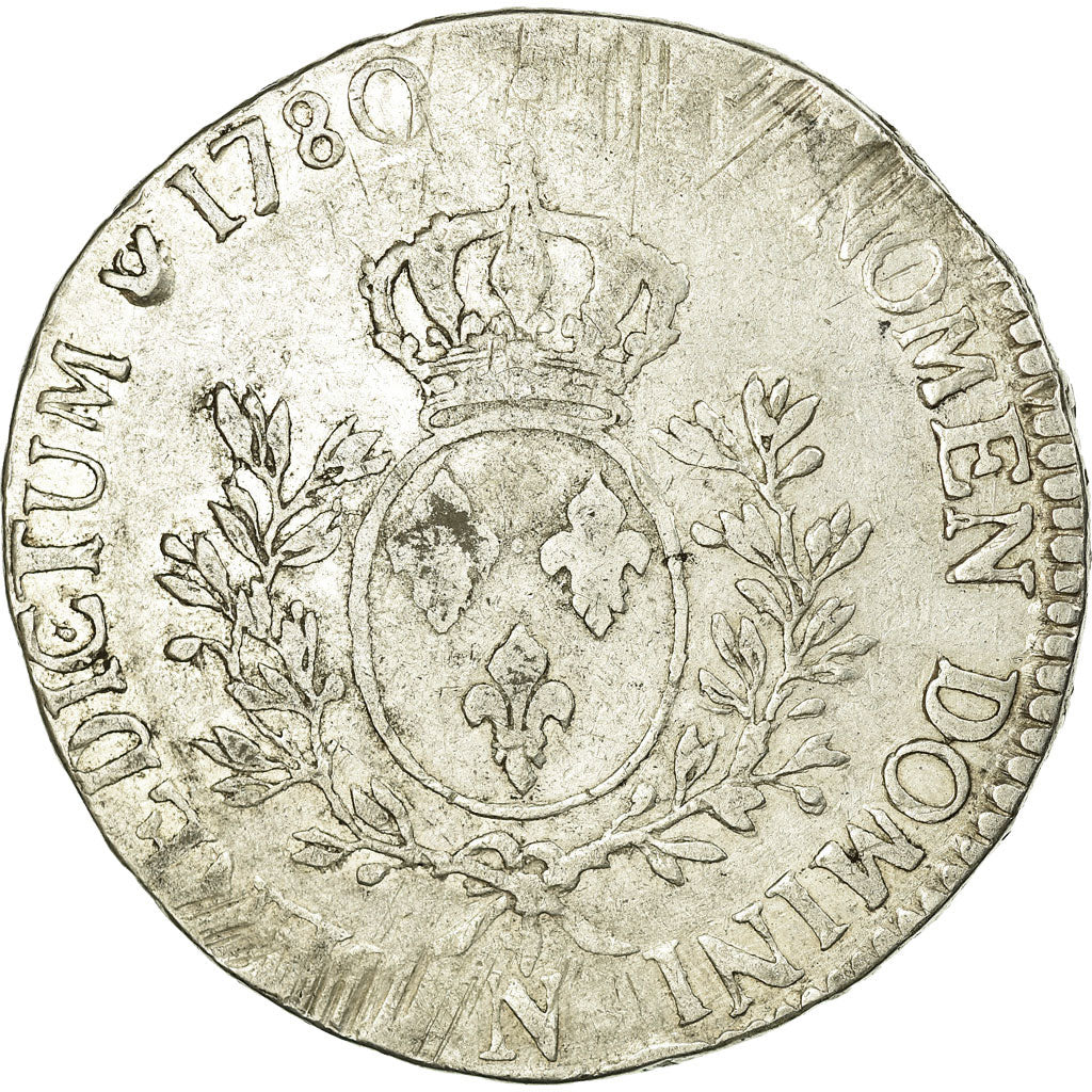 Coin, France, Louis XVI, Écu aux branches d'olivier, Ecu, 1780, Montpellier