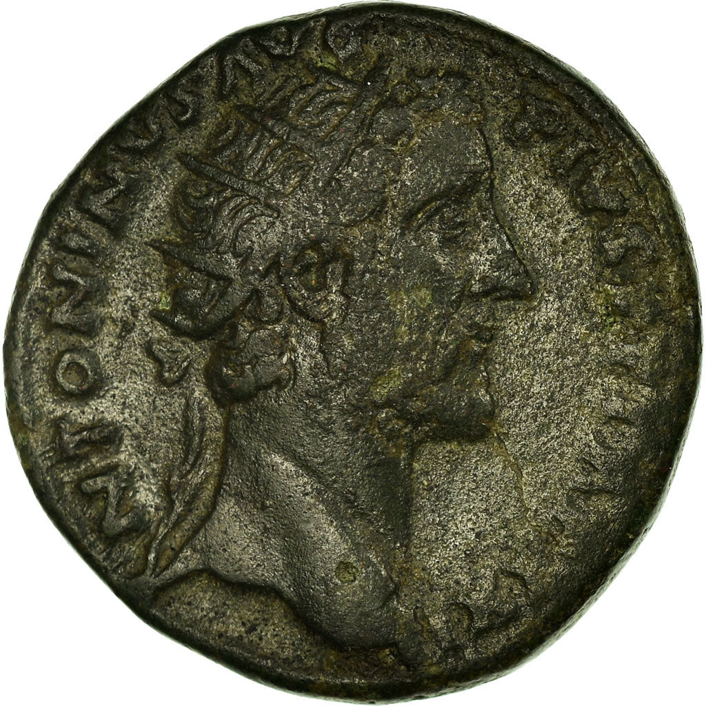 Moneda, Antoninus Pius, Dupondius, Roma, MBC, Cobre, Cohen:330