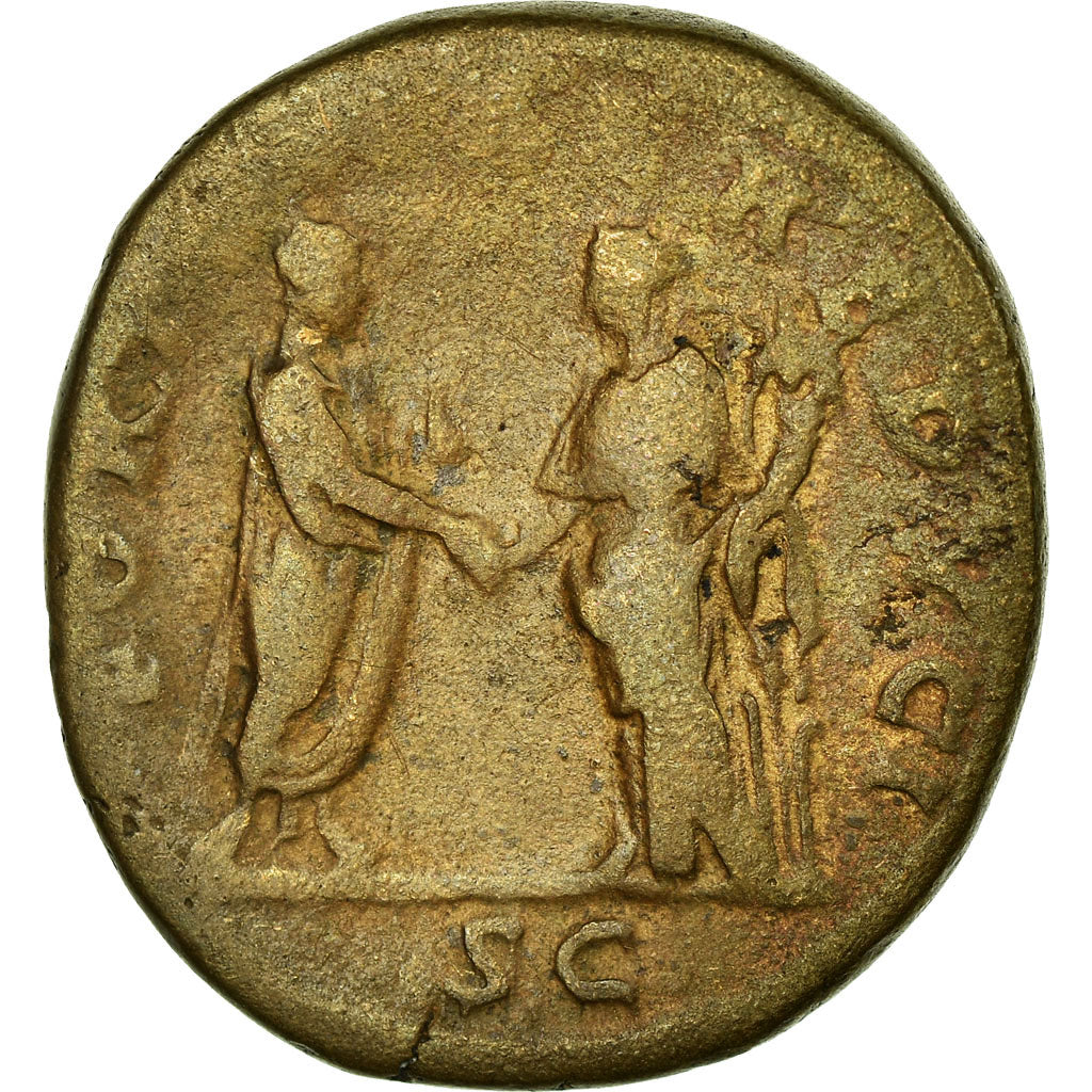 Coin, Hadrian, As, 117-138, Roma, VF(30-35), Copper, RIC:814