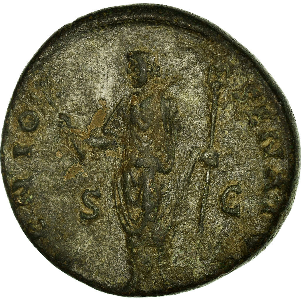 Coin, Antoninus Pius, Dupondius, Roma, EF(40-45), Copper, RIC:660a
