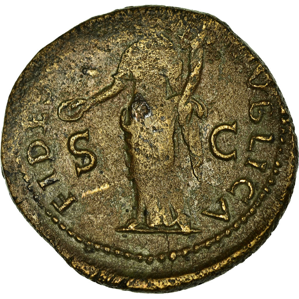 Coin, Vespasian, As, Roma, VF(30-35), Copper, Cohen:165