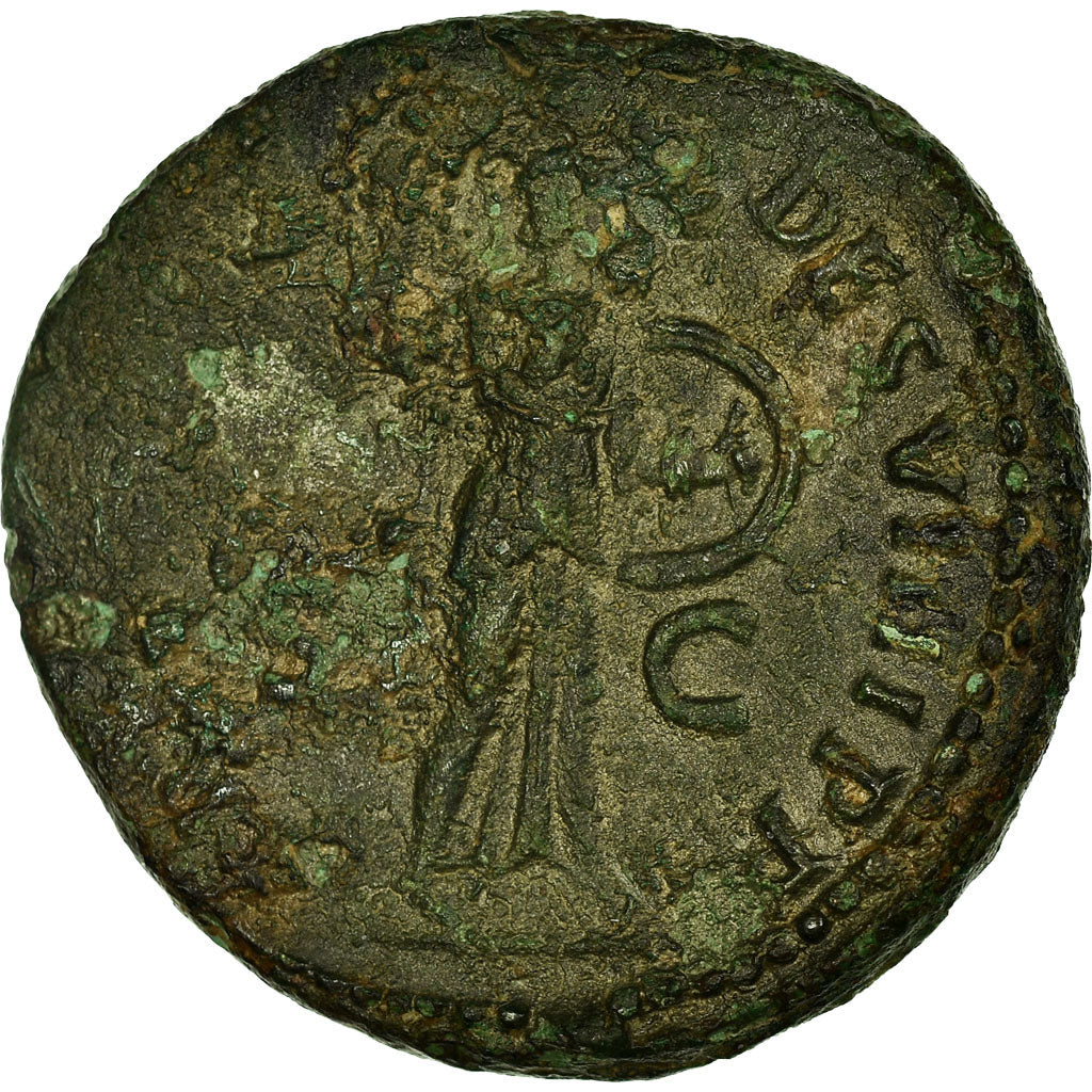 Coin, Domitian, As, Rome, EF(40-45), Copper, RIC:242