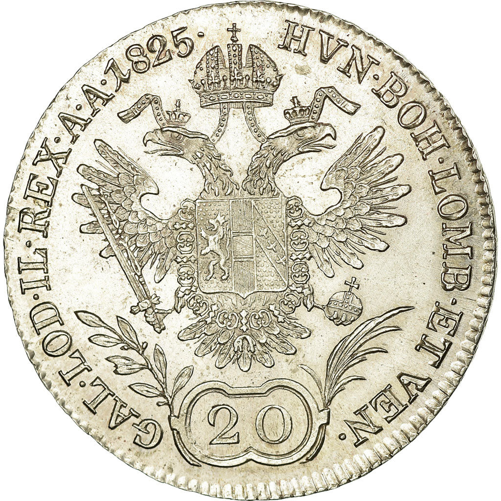 Monnaie, Autriche, Franz II (I), 20 Kreuzer, 1825, Vienna, SPL, Argent, KM:2144