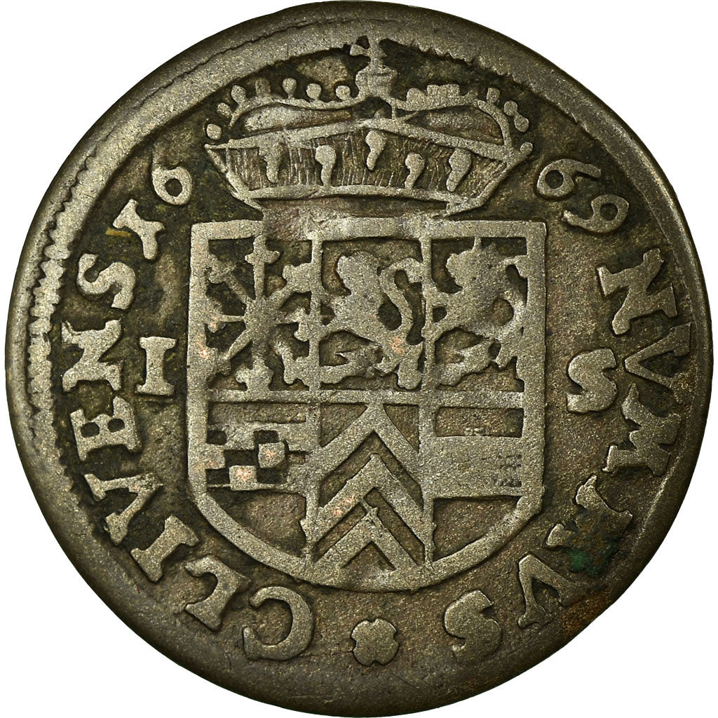 Coin, German States, CLEVES, Friedrich Wilhelm, St, 1669, VF(30-35), Silver