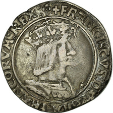 Monnaie, France, François Ier, Teston, Lyon, TB+, Argent, Duplessy:810