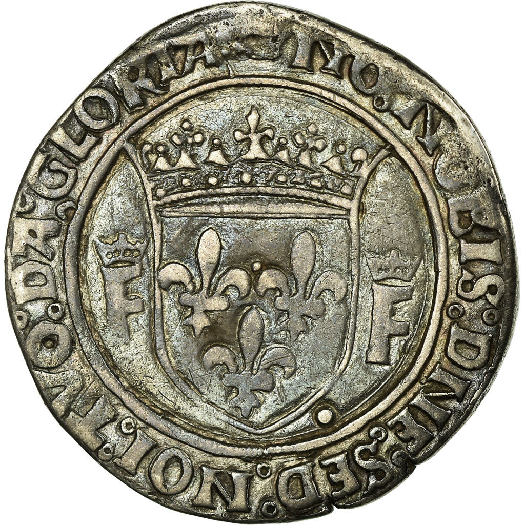 Monnaie, France, François Ier, Teston, Lyon, TB+, Argent, Duplessy:810