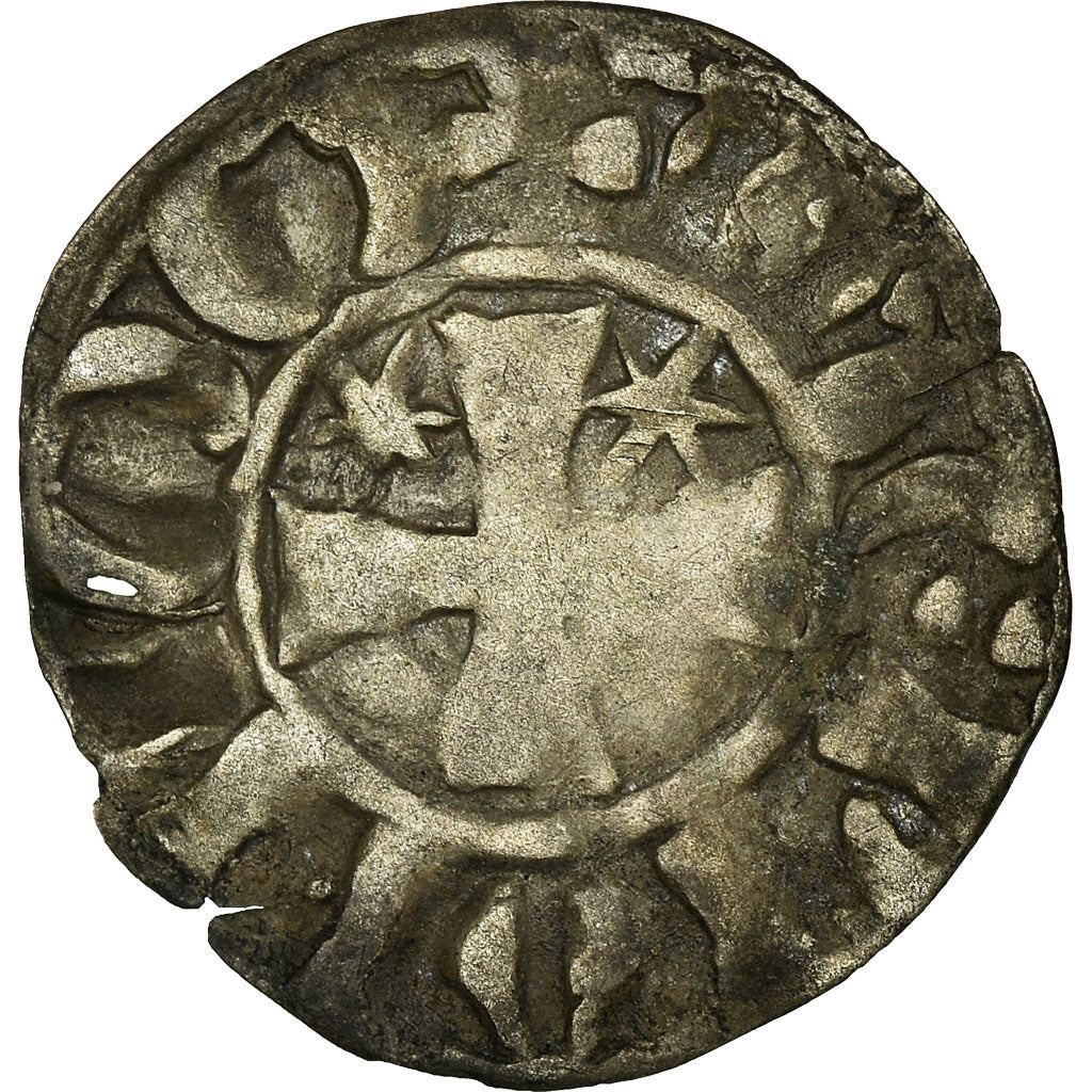 Moneda, Francia, Etienne, Denarius, Guingamp, BC+, Plata