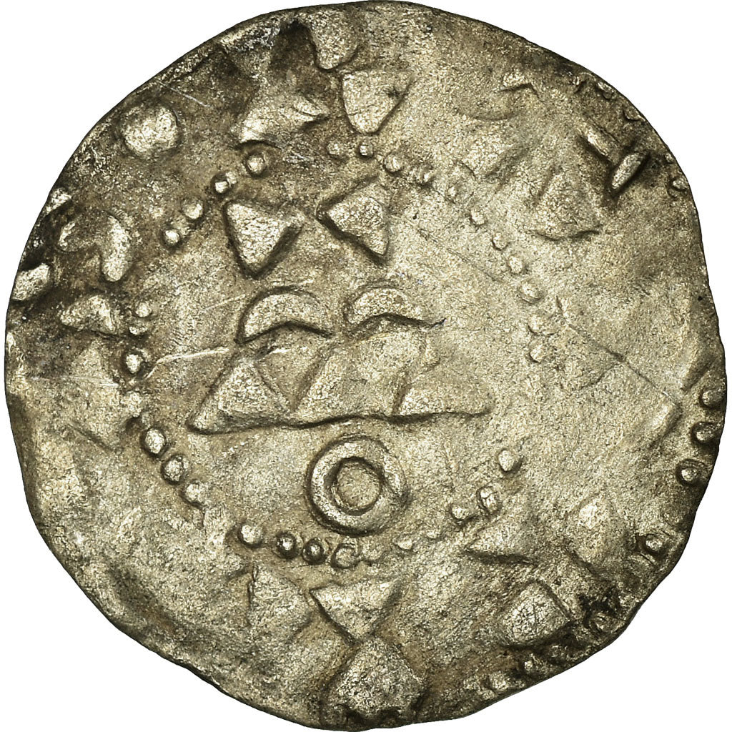 Coin, France, Berry, Raoul, Denarius, EF(40-45), Silver, Boudeau:295