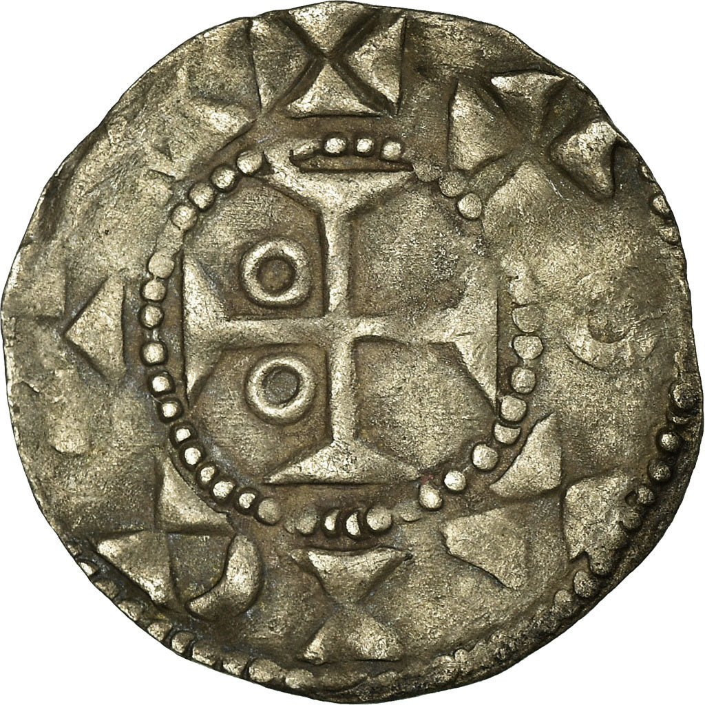 Coin, France, Berry, Raoul, Denarius, EF(40-45), Silver, Boudeau:295