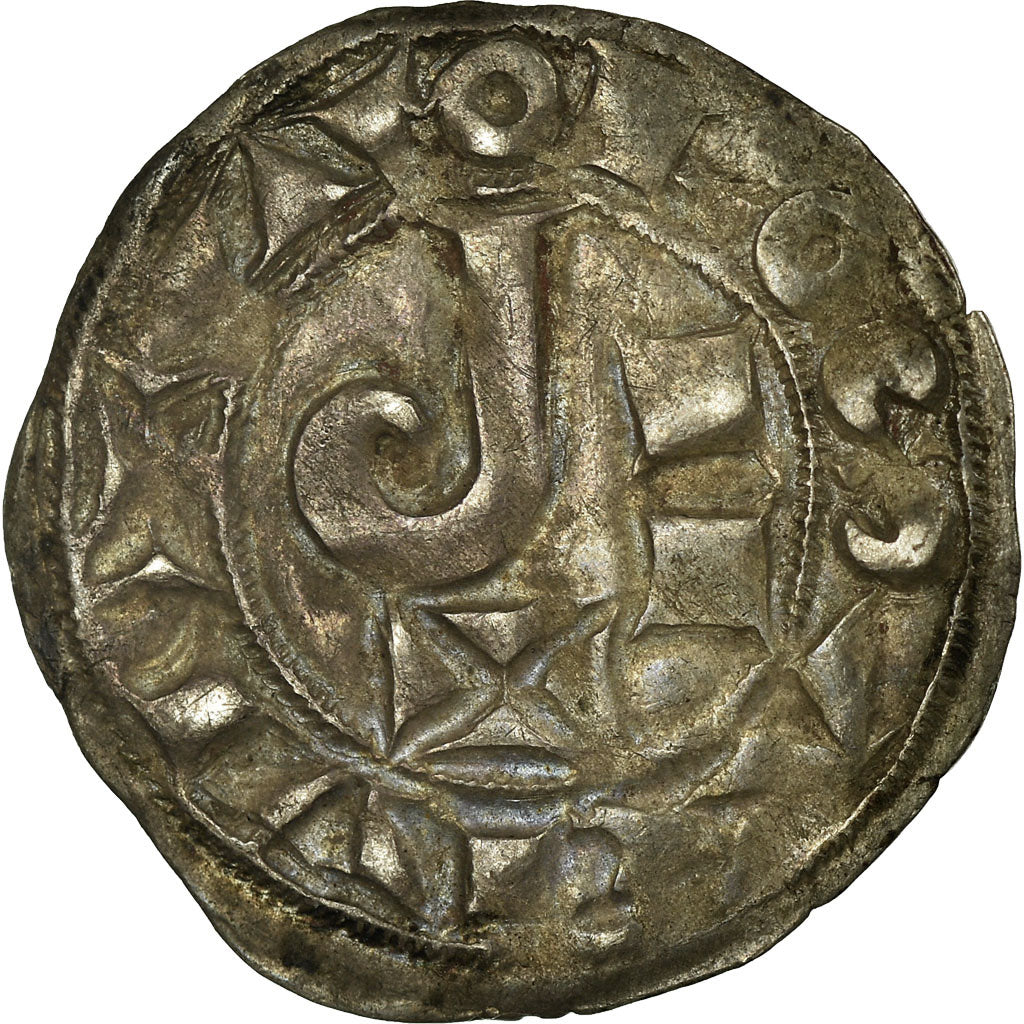 Monnaie, France, Languedoc, Raymond V,VI,VII, Denier, Toulouse, TTB+, Argent