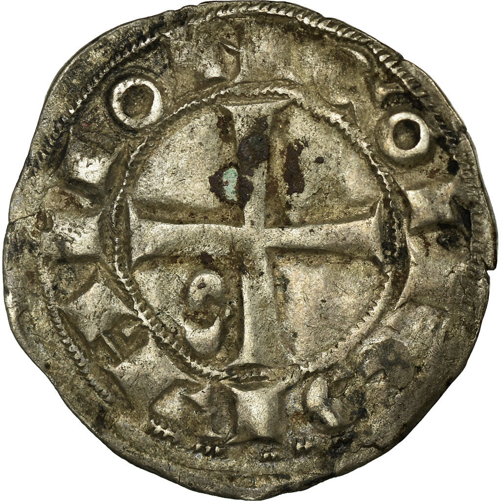 Monnaie, France, Languedoc, Raymond V,VI,VII, Denier, Toulouse, TTB+, Argent