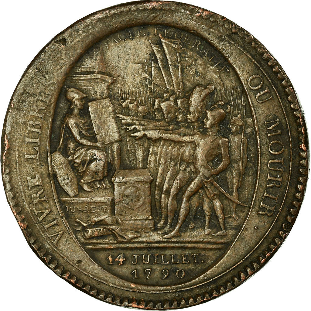 Coin, France, Monneron, 5 Sols, 1792, Paris, VF(20-25), Bronze