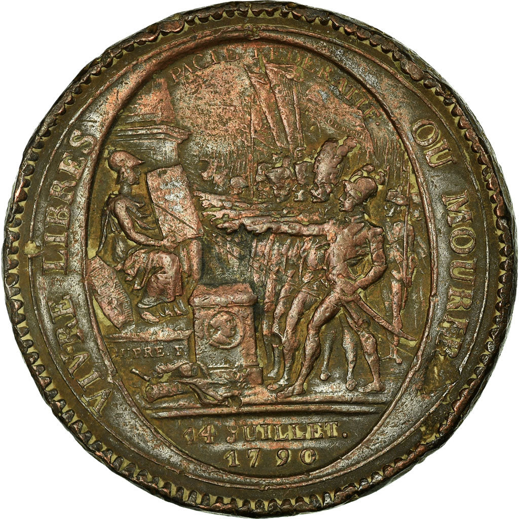 Monnaie, France, Monneron, 5 Sols, 1792, Paris, TB, Bronze